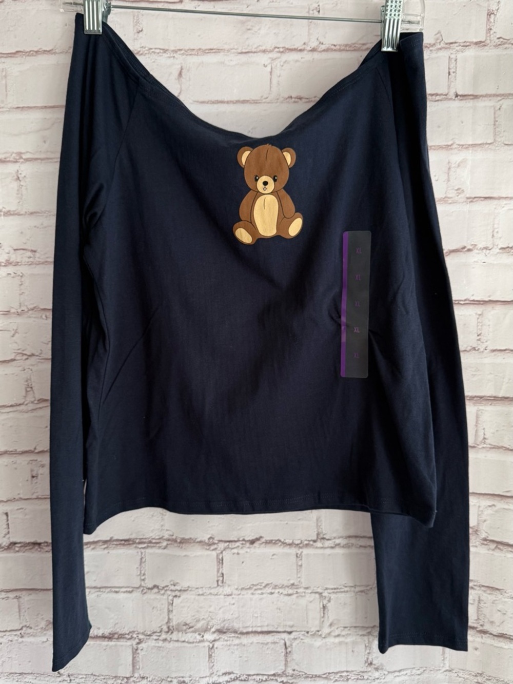 Modern Lux Navy Blue‎ Graphic Tee with White Logo